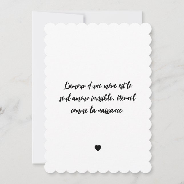 Invitación Carte fête des mères Léopard (Anverso)