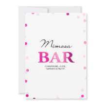 Cartel de barra de mimosa para despedida de solter