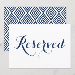 Invitación Cartel de boda reservada con caligrafía moderna az