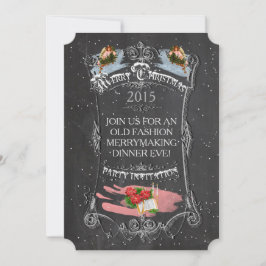 Invitación Cartel de ensueño navideño