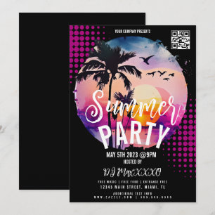 Invitación Cartel de fiesta de club de barra de evento de noc