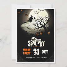 Cartel de fiesta de Halloween espeluznante