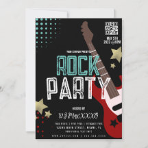 Cartel de fiesta de rock Festival DJ Bar de fiesta