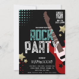 Invitación Cartel de fiesta de rock Festival DJ Bar de fiesta