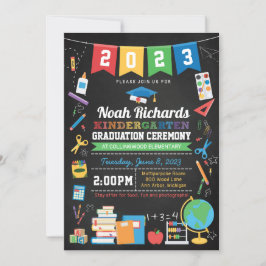 Invitación Cartel de graduación de guardería de cualquier año