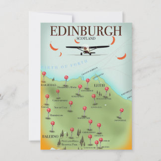 Invitación cartel de impresión de mapa de estilo vintage de E