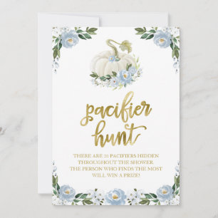 Invitación Cartel de juego de caza de chupete para niño de ca