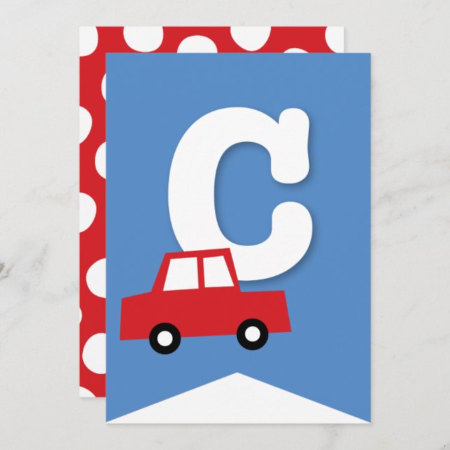 Invitación Cartel de la fiesta de cumpleaños del niño de jugu (Anverso / Reverso)