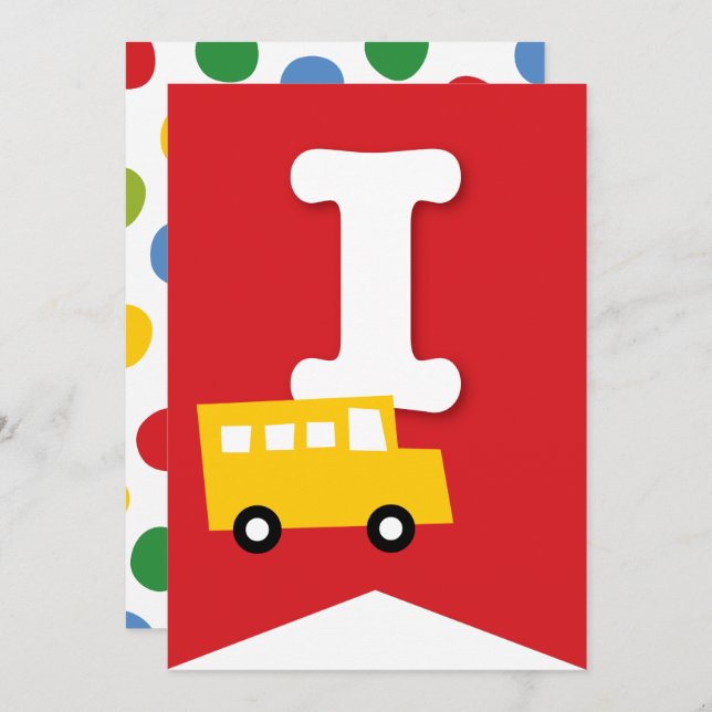 Invitación Cartel de la fiesta de cumpleaños del niño de jugu (Anverso / Reverso)