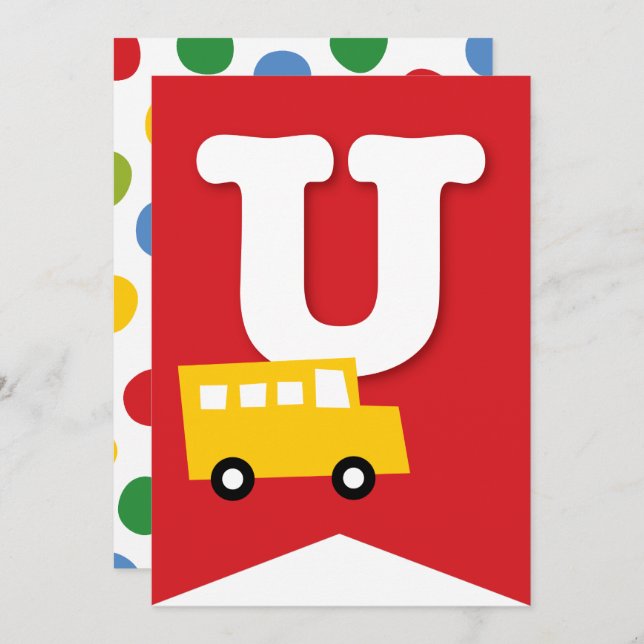 Invitación Cartel de la fiesta de cumpleaños del niño de jugu (Anverso / Reverso)