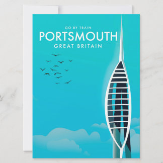 Invitación Cartel de vacaciones de Gran Bretaña en Portsmouth