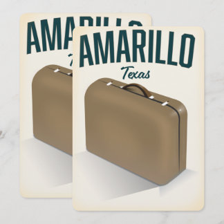 Invitación Cartel de viaje a Amarillo Texas