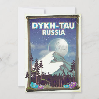 Invitación Cartel de viaje a Dykh-Tau Rusia.