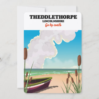 Invitación Cartel de viaje a la costa de Theddlethorpe Lincol