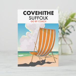 Invitación Cartel de viaje a la playa de Covehithe Suffolk