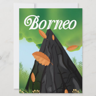Invitación Cartel de viaje al bosque lluvioso de Borneo