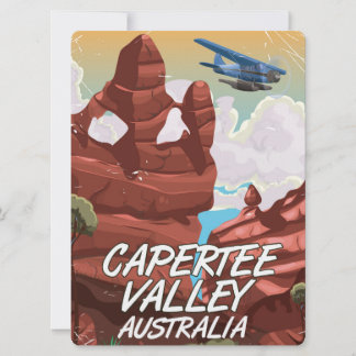 Invitación Cartel de viaje al Valle de Capertee Australia