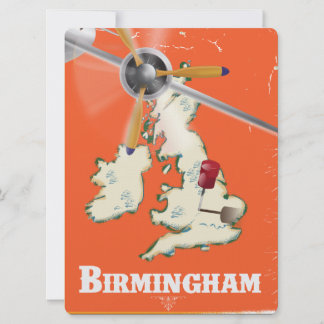 Invitación Cartel de Viaje de Birmingham