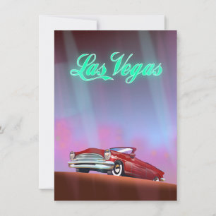 Invitación cartel de viaje de Las Vegas