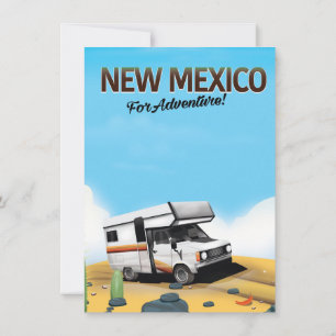 Invitación Cartel de viaje de Nuevo México "Para Aventura"