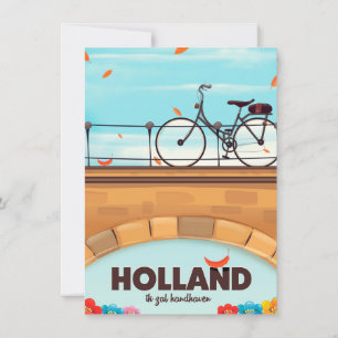 Invitación Cartel de viaje en bicicleta de "Ik zal handhaven"