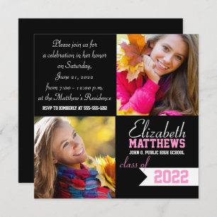 Invitación Cartel Espíritu Dos Graduación de Foto