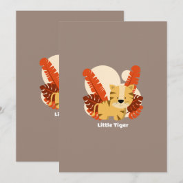 Invitación Cartoon Tiger Tiger Drawing Animal Character Art