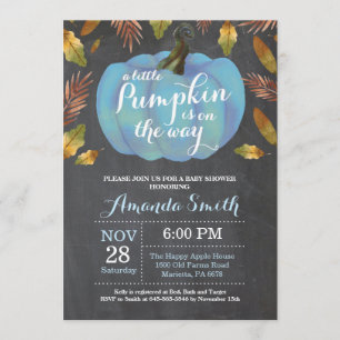 Invitación Cartucho de Baby Shower para calabaza de niño