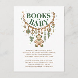 Invitación Cartucho De Encanto Afortunado Baby Shower Books F