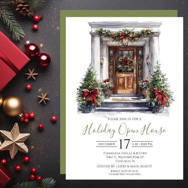 Invitación Casa Abierta de Fiesta de Puerta Principal con Acu (Subido por el creador)