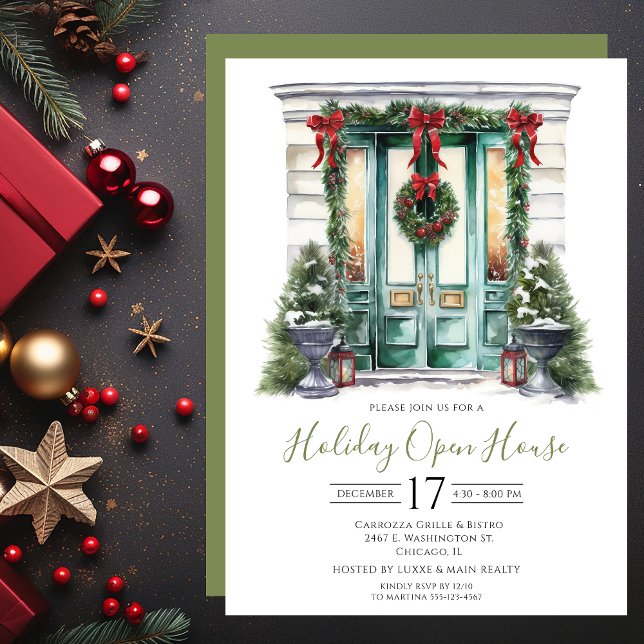 Invitación Casa Abierta de Fiesta de Puerta Principal con Acu (Subido por el creador)