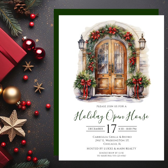 Invitación Casa Abierta de Fiesta de Puerta Principal con Acu (Subido por el creador)