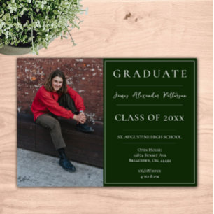 Invitación Casa Abierta de Graduación de Foto minimalista   E