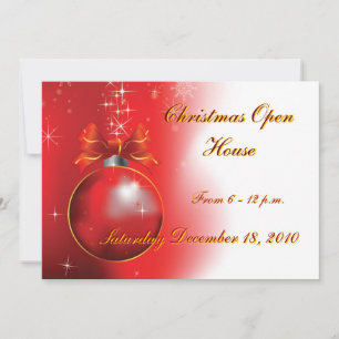 Invitación Casa Abierta de Navidad, de 6 a 12 p.m., F...