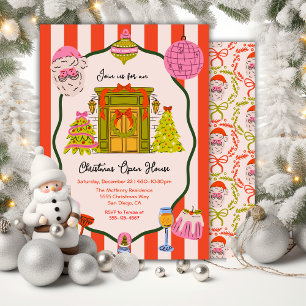 Invitación Casa abierta de Navidades de Mod Hand Drake