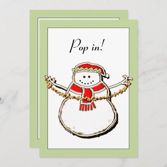 Invitación Casa abierta de vacaciones (Anverso / Reverso)