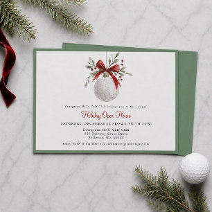 Invitación Casa abierta de vacaciones de pelota de golf acuar