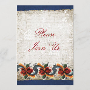 Invitación Casa Abierta de Vacaciones  Rosemaling