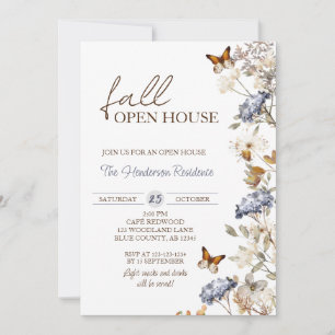 Invitación Casa Abierta Otoño, Calentamiento Doméstico, Nuevo