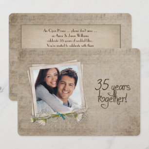 Invitación Casa abierta por el 35º aniversario de bodas