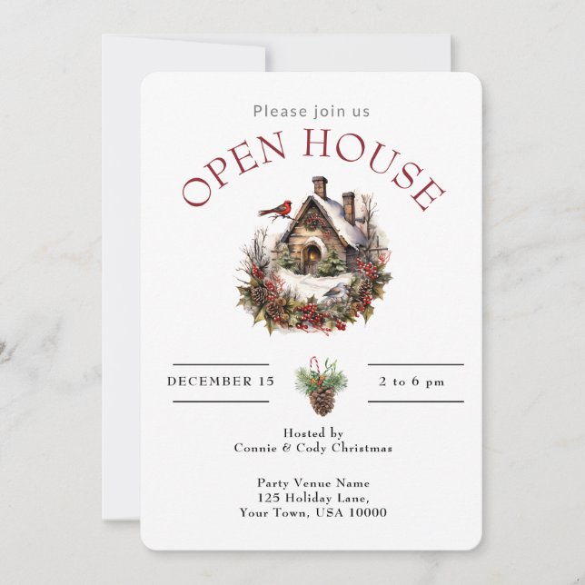 INVITACIÓN CASA DE AVES DE NAVIDADES DE LA CASA ABIERTA (Anverso)