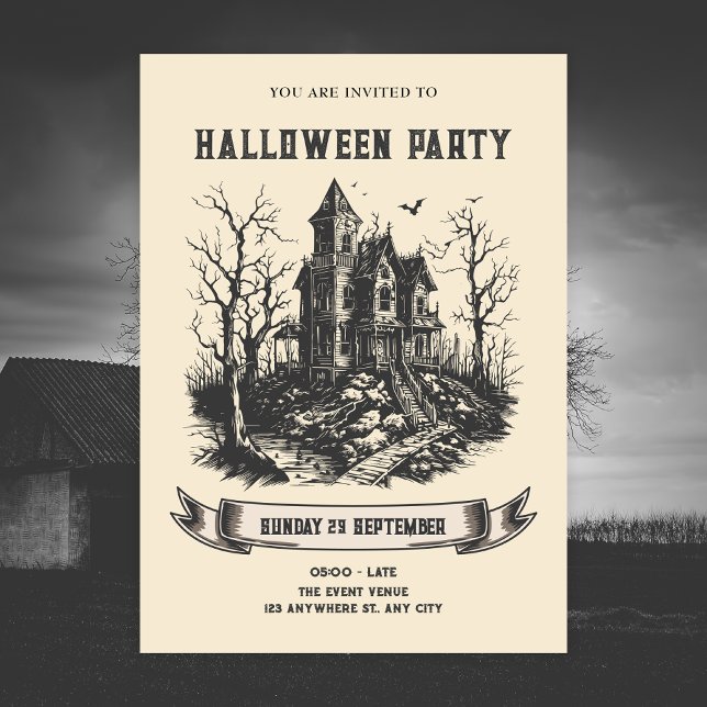 Invitación Casa de Halloween (Subido por el creador)