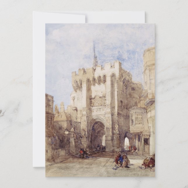 Invitación Casa de la puerta de Bargate en la ciudad de South (Anverso)