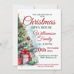 Invitación Casa de Navidades festivos