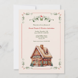 Invitación Casa de Pan de Jengibre