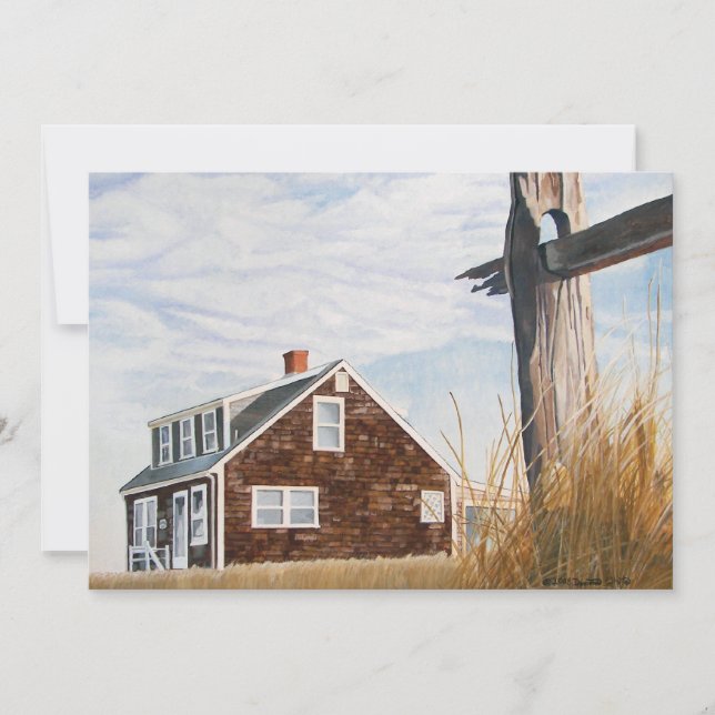 Invitación Casa de Playa al Amanecer (Anverso)