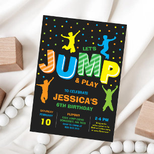 Invitación Casa de Saltos Cumpleaños Fiesta