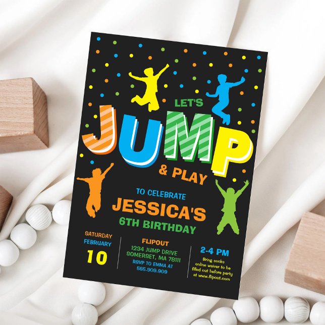 Invitación Casa de Saltos Cumpleaños Fiesta (Subido por el creador)