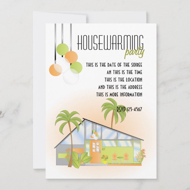 Invitación Casa de Sueño Tropical (Anverso)