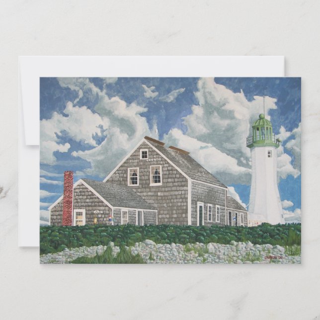 Invitación Casa del farero de Scituate (Anverso)